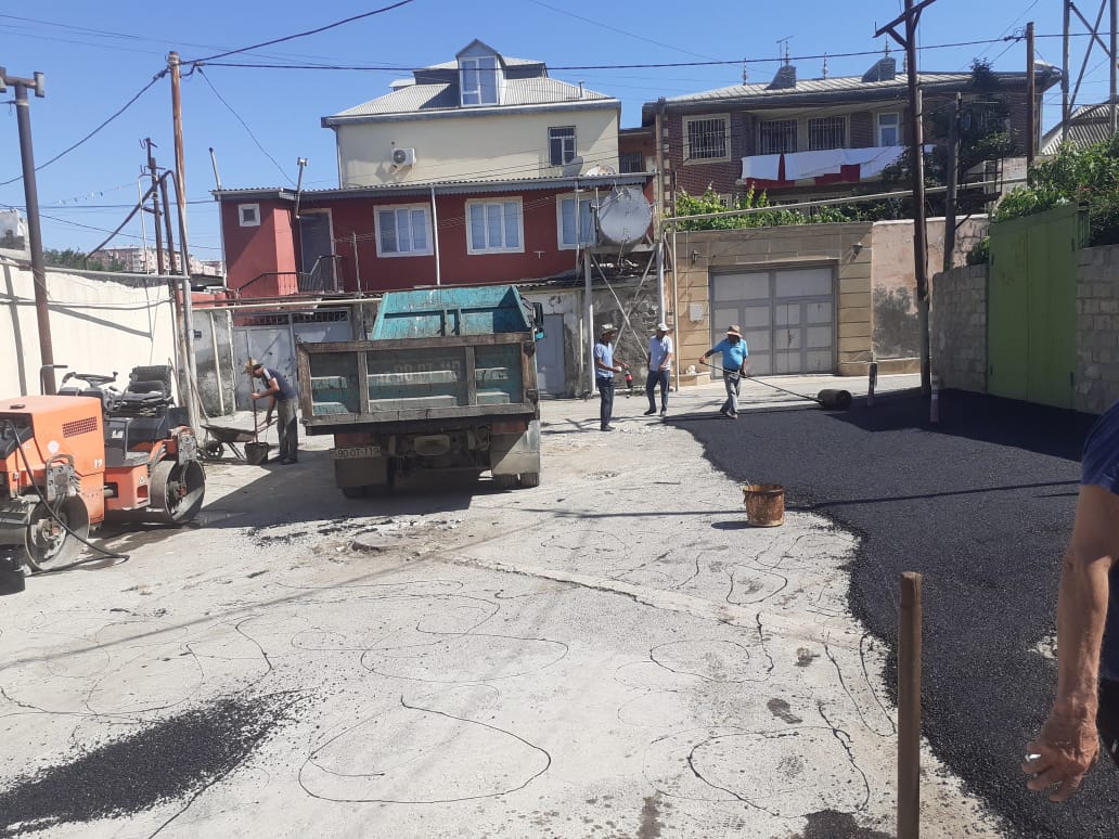 Rayon ərazisində Yasamal Bələdiyyəsi tərəfindən abadlıq işlərinin aparılması davam etdirilir